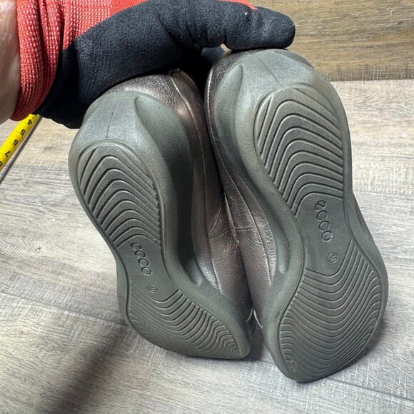 Ecco Gold Leather Wedge Shoes Women's Size EU 38 - Picture 4 of 6